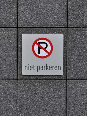 Wandparkeerbord Basic